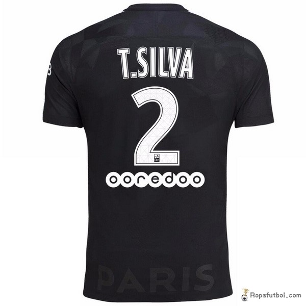 Camiseta Paris Saint Germain Replica Tercera Ropa T.Silva 2017/18